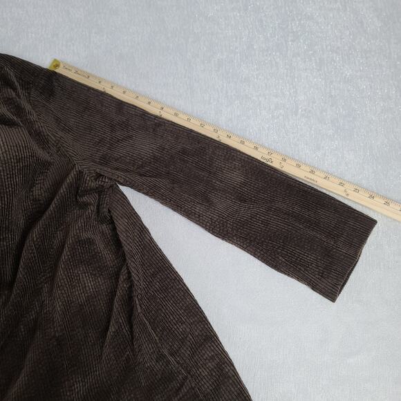 J Jill women's corduroy Chore jacket brown Size XL 100% cotton workwear timeless - Picture 7 of 10